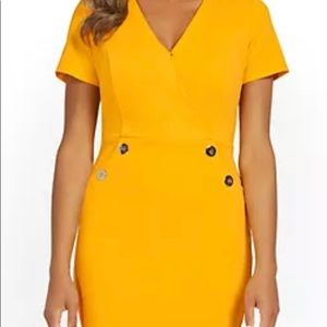 Button-Front Sheath Dress